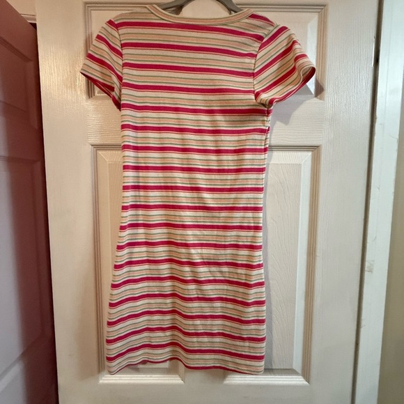 American Eagle Outfitters Striped Pink and Cream Dress - Picture 5 of 5